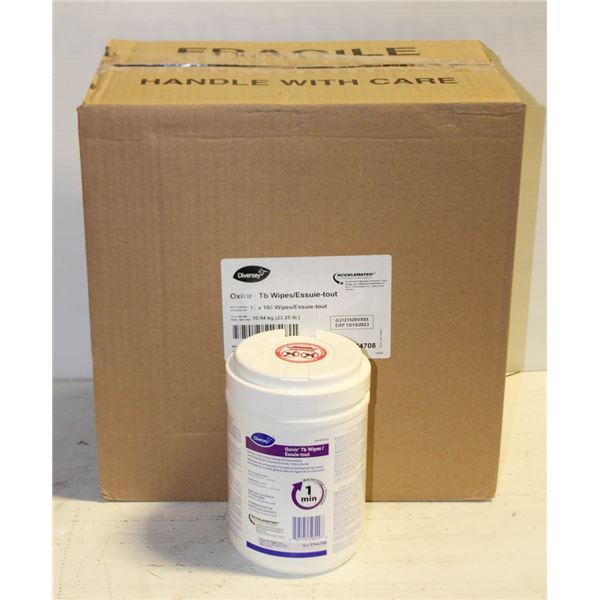CASE OF DIVERSEY ANTISEPTIC WIPES  12X 160 WIPES