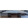 Image 1 : LARGE RECTANGULAR BOARDROOM TABLE W/ STAINLESS TOP