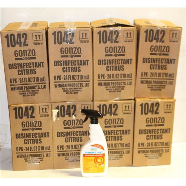 8 CASES OF GONZO CITRUS DISINFECTANT
