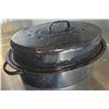 Image 5 : NEW 18LBS CARBON STEEL ENAMELED ROASTER W/ LID