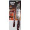 NEW FORGED IN FIRE 8" CHEF'S KNIFE & 3.5" PARING