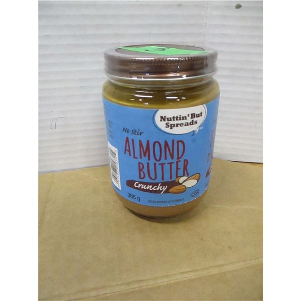 SHELF PULLS (AS IS):  CRUNCHY ALMOND BUTTER (365G) - JAR