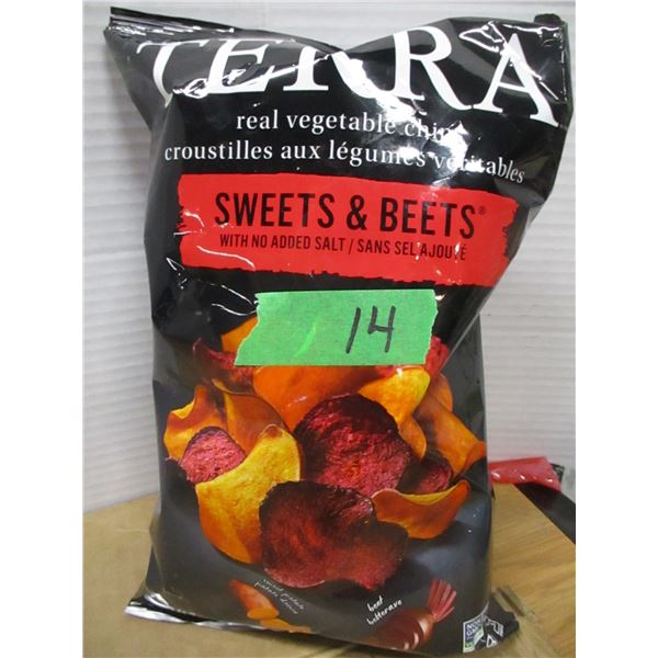 SHELF PULLS (AS IS):  SWEETS & BEETS CHIPS (141G) - BAG
