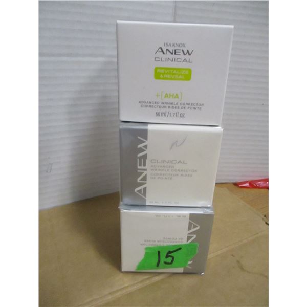 STORE CLOSE-OUT (AS IS):  AVON SKIN CREAM - 3 JARS