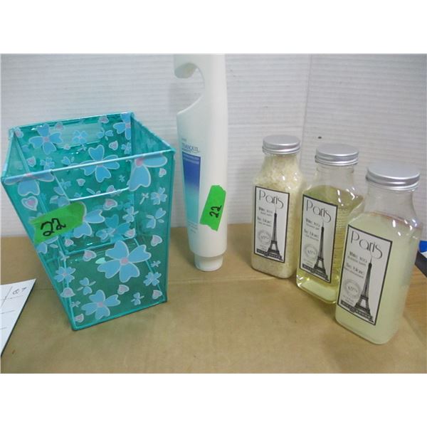 STORE CLOSE-OUT (AS IS):  SHOWER GEL, BATH SALTS, BUBBLE BATH - 4 TUBS