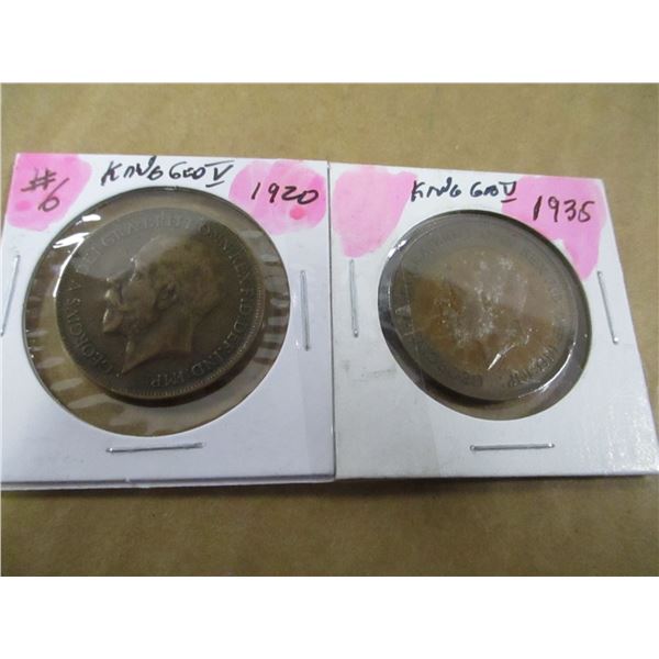1920 - 1935 KING GEORGE V LARGE PENNIES