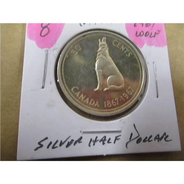 1967 CANADA SILVER HALF DOLLAR