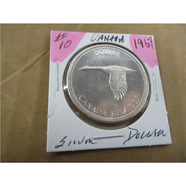 1967 CANADA GOOSE SILVER DOLLAR
