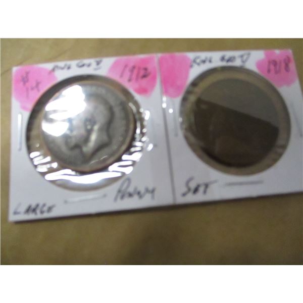1912 - 1918 KING GEORGE V LARGE PENNY SET