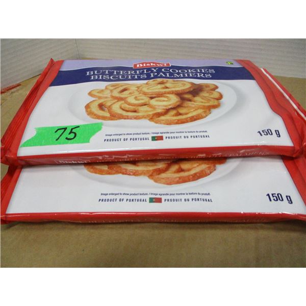 STORE CLOSE-OUT (AS IS):  BUTTERFLY COOKIES - 2 PACKAGES