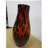 Image 2 : STORE CLOSE-OUT (AS IS):  RED GLASS VASE (APPROX. 12" H)