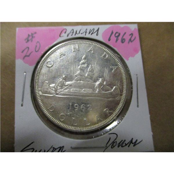 1962 CANADA SILVER DOLLAR