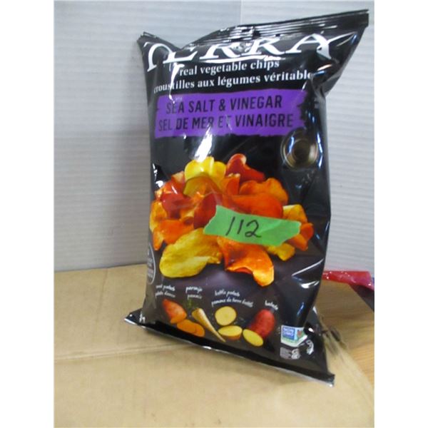 SHELF PULLS (AS IS):  TERRA SEA SALT & VINEGAR CHIPS (141G)