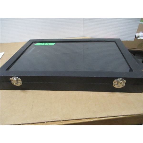 STORE CLOSE-OUT (AS IS):  BLACK CASE (14" L X 10" W X 2" H)