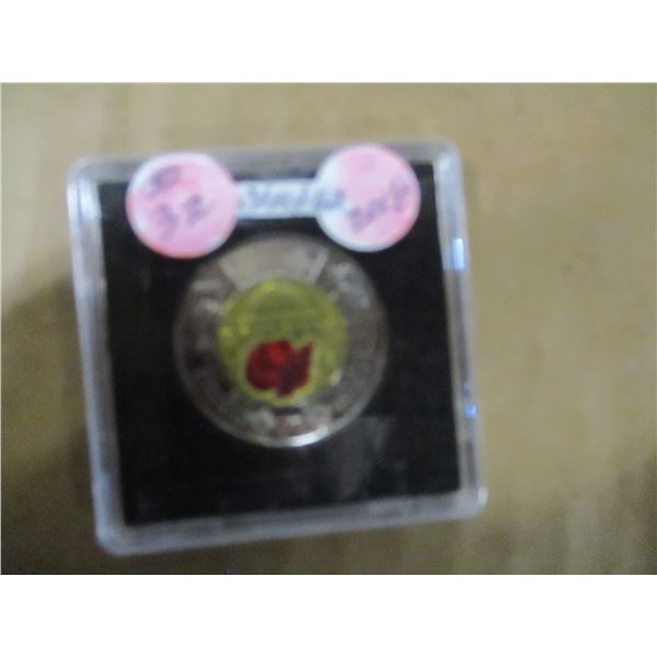 2018 CH/BU PROOF LIKE REMEMBRANCE ARMISTICE COLORED TOONIE
