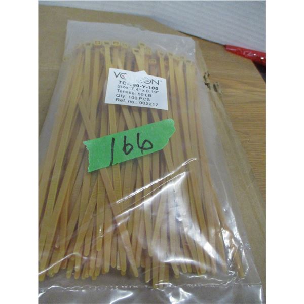 STORE CLOSE-OUT (AS IS):  9" TIES (100) - PACKAGE