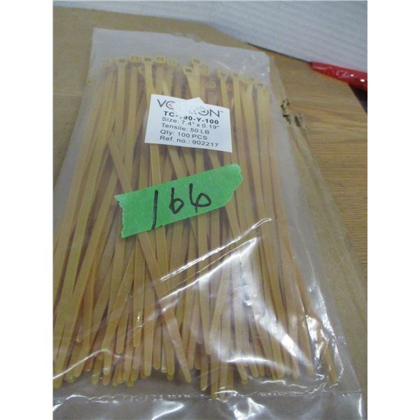 STORE CLOSE-OUT (AS IS):  9" TIES (100) - PACKAGE