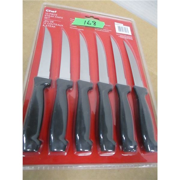 STORE CLOSE-OUT (AS IS):  12 PIECE STEAK KNIFE SET