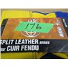 Image 2 : STORE CLOSE-OUT (AS IS):  SPLIT LEATHER FLEECE LINED GLOVES (SIZE LARGE)