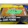 Image 2 : STORE CLOSE-OUT (AS IS):  SPLIT LEATHER FLEECE LINED GLOVES (SIZE LARGE)
