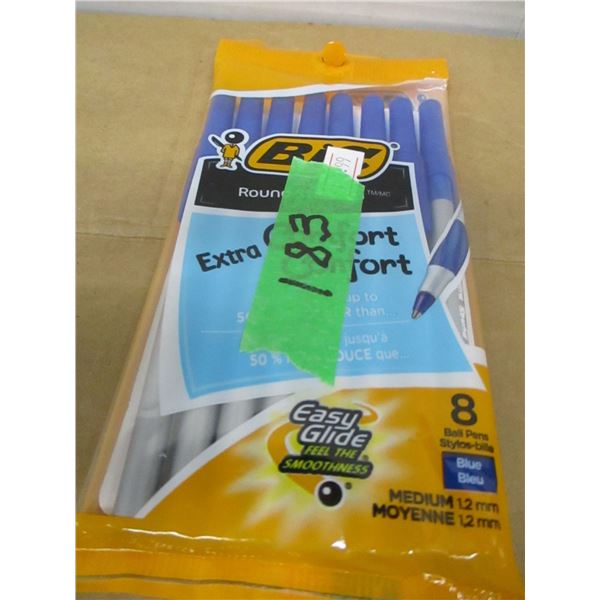 STORE CLOSE-OUT (AS IS):  BIC PENS (8) - PACKAGE