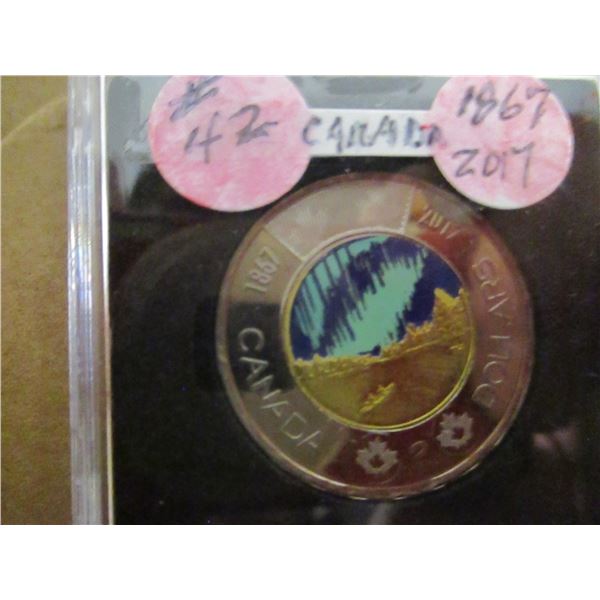 1867 - 2017 CH/BU GLOW IN THE DARK TOONIE