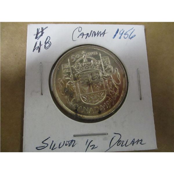 1956 CANADA SILVER HALF DOLLAR