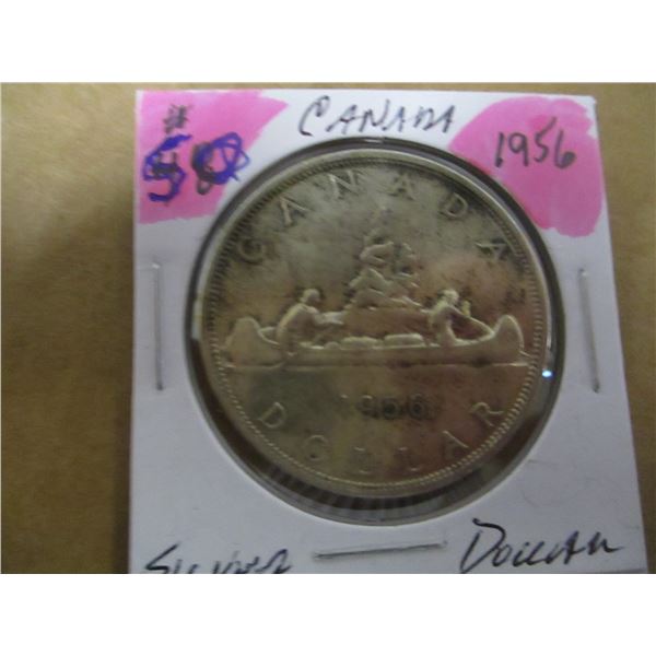 1956 CANADA SILVER DOLLAR