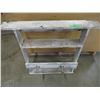 Image 1 : WOOD SHELVING UNIT