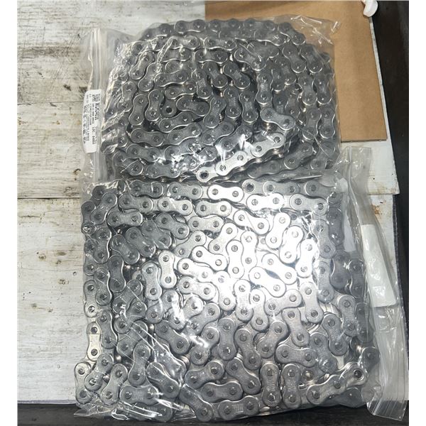 (2) Conveyor Chains #RS12B-SS-1-RP+400L-MCJR