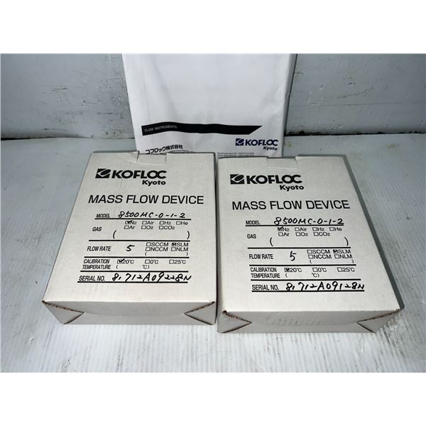 (2) Kofloc Kyoto #8500MC-0-1-2 Mass Flow Devices