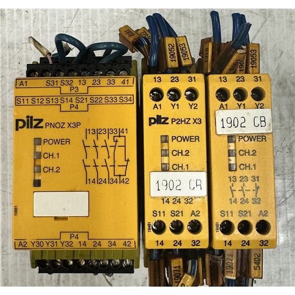 Lot of (3) Misc. Pilz Modules as Pictured