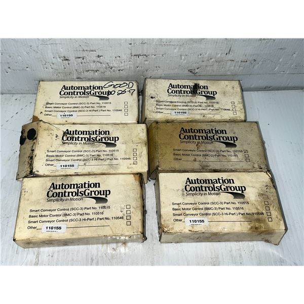 Lot of (6) Automation Controls #110155 UniDrive SSC-2 Smart Conveyor Control Models