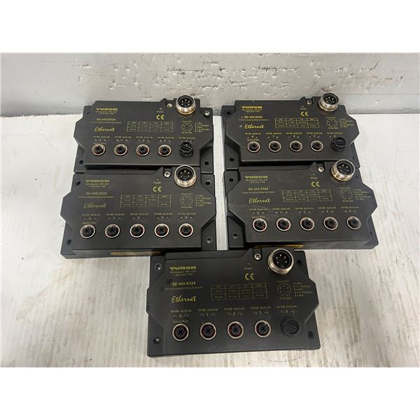(5) Turck #SE-44X-E524 5 Port Ethernet Switches