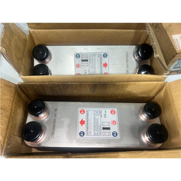 (2) Kaori #K050-24C-S8 Brazed Heat Exchangers
