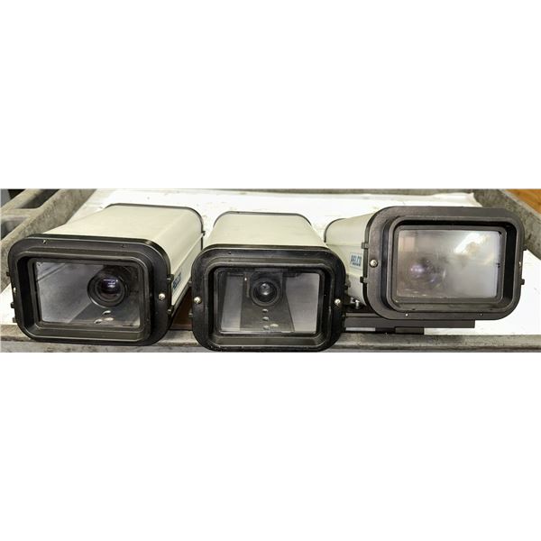 (3) Pelco #EH4010 Enclosure w/ Cameras