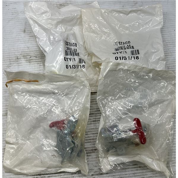 Lot of (4) Destaco #307-U Horizonal Hold-Down Toggle Locking Clamps