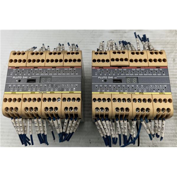 (2) ABB #2TLA020070R1700 PLUTO B46 v2 Programmable Safety Controllers