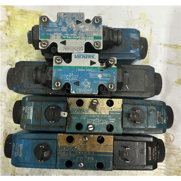 Lot of (4) Misc. Vickers Valves