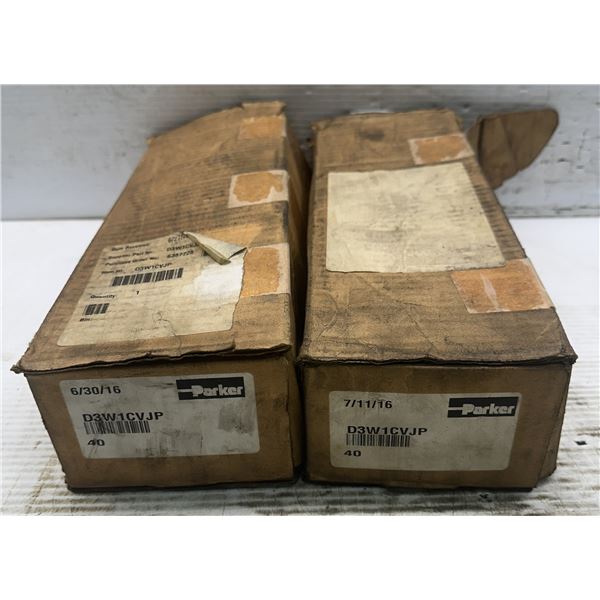 (2) Parker #D3W1CVJP Hydraulic Valves