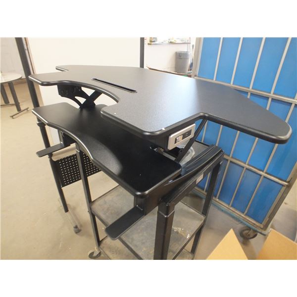 Electric Black Desk Riser