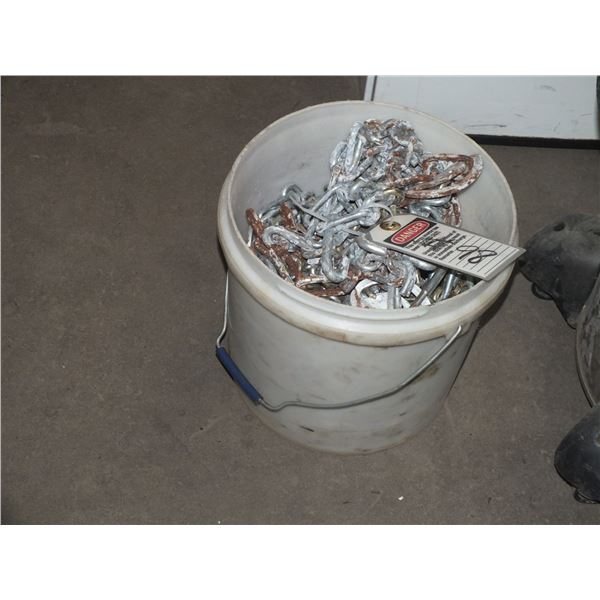 Pail Of Tire Chains