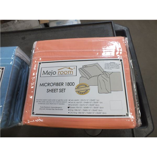 Orange Queen Sized Sheet Set