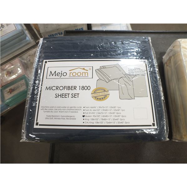 Dark Blue Queen Sized Bed Sheet set