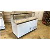 Image 2 : EFI  FICDC-68 2 STATION SLANT TOP COMMERCIAL ILLUMINATED ELECTRIC MOBILE ICE CREAM DISPLAY CABINET
