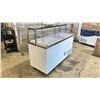 Image 2 : EFI  FICDC-68 2 STATION SLANT TOP COMMERCIAL ILLUMINATED ELECTRIC MOBILE ICE CREAM DISPLAY CABINET
