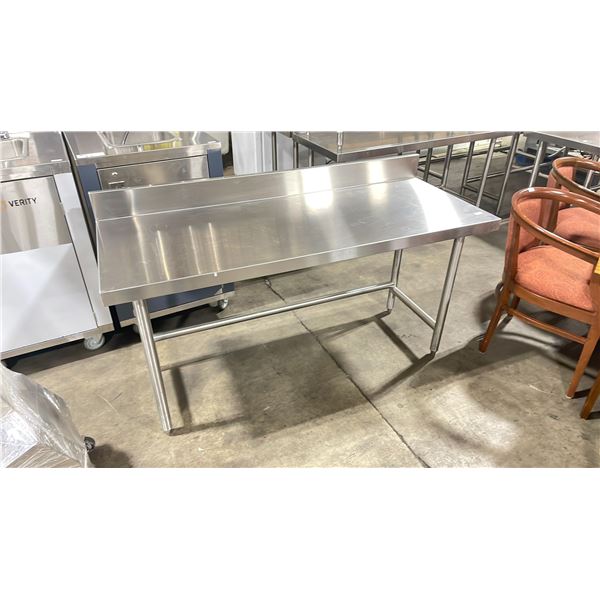 STAINLESS STEEL SINGLE TIER 60"W X 30"D X 30"H COMMERCIAL PREPARATION TABLE / EQUIPMENT STAND WITH