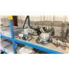Image 1 : 50 ASSORTED STAINLESS STEEL COMMERCIAL KITCHEN BOWLS, 4 COMMERCIAL COLANDERS & SMALL POT