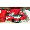 Image 2 : 3 ASSORTED FIRST-AID KITS, OXYGEN TANK IN TRANSPORT BAG, FOLDING MOBILE COT WITH MATTRESS, BLANKETS