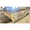 Image 2 : WHITE WOODEN 35"W X 72"L X 12"H FOLDABLE MOBILE PRODUCT LOADING RAMP